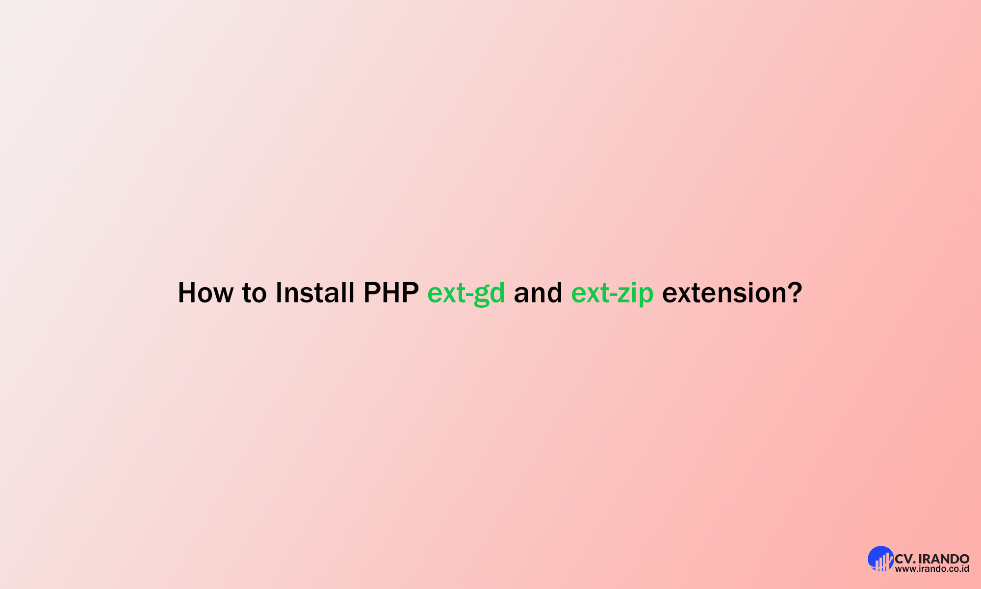 How to Install PHP ext-gd and ext-zip extension
